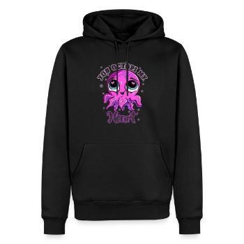 Pretty-Pretty You Octopi My Heart Squid Adorable - Männer Premium Bio Hoodie - Schwarz - Vorne - Nico (187cm)