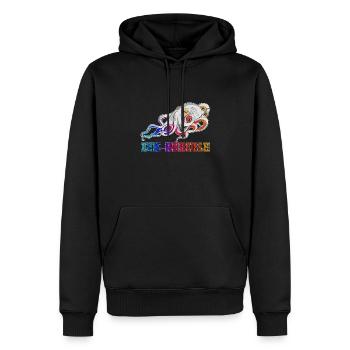 Doctor Ink-redible Incredible Funky Graphic - Männer Premium Bio Hoodie - Schwarz - Vorne - Nico (187cm)