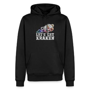 Let's Get Kraken Redifined Squidink Funky DJ - Männer Premium Bio Hoodie - Schwarz - Vorne - Nico (187cm)