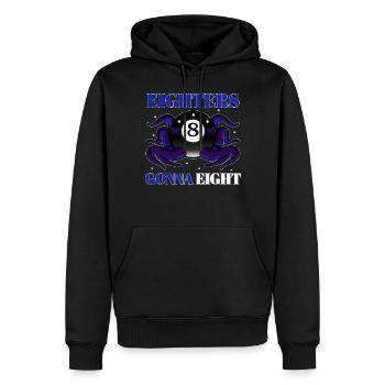 Eighters Gonna Eight Champion Squid - Männer Premium Bio Hoodie - Schwarz - Vorne - Nico (187cm)