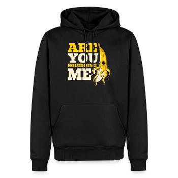 Are You Squidding Me Banana Octopus Fruity Squid - Männer Premium Bio Hoodie - Schwarz - Vorne - Nico (187cm)
