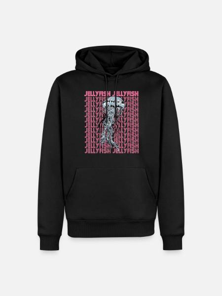 Méduse mystique Vie océanique Animal marin sous-marin - Sweat à capuche Premium bio Homme - noir