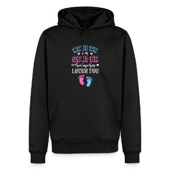Marraine - Sweat à capuche Premium bio Homme - noir - Devant - Nico (187cm)