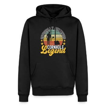 Cornhole Player Cornhole Board - Men’s Premium Organic Hoodie - black - Front - Nico (187cm)