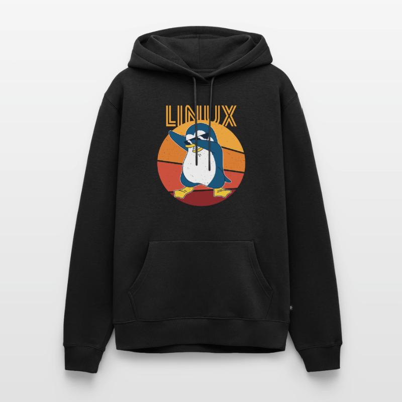 Linux Admin Cool Penguin Nerd Informatics Men’s Premium Organic Hoodie
