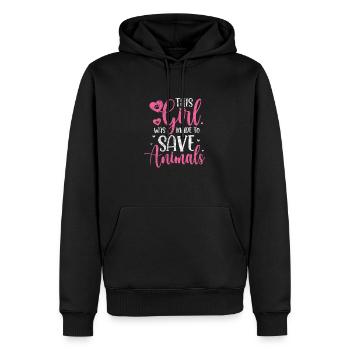 Vétérinaire vétérinaire Cadeau vétérinaire - Sweat à capuche Premium bio Homme - noir - Devant - Nico (187cm)