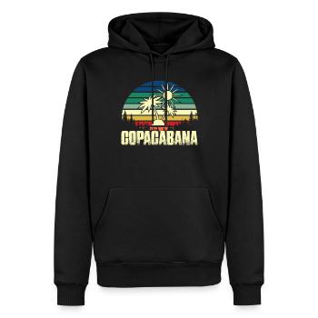 Rio Beach Copacabana Holiday Palms Summer Sun Bra - Sweat à capuche Premium bio Homme - noir - Devant - Nico (187cm)