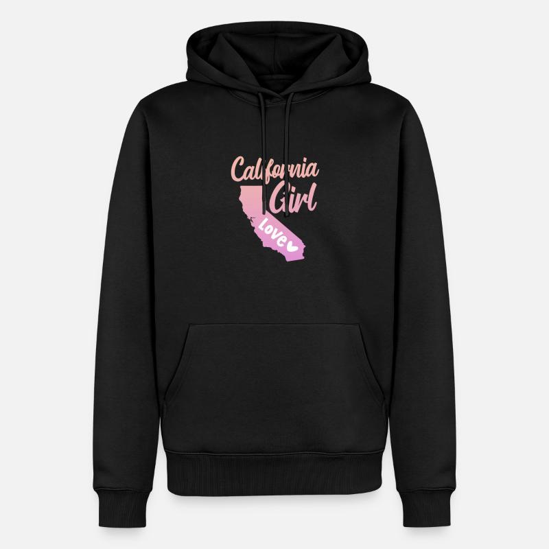 Californie - Sweat à capuche Premium bio Homme - noir