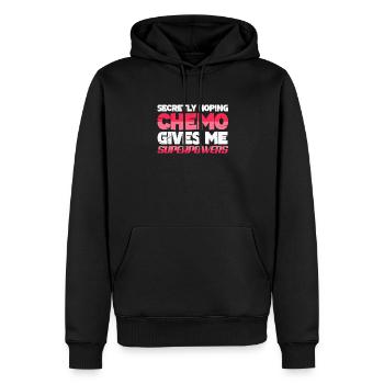 Krebs - Männer Premium Bio Hoodie - Schwarz - Vorne - Nico (187cm)