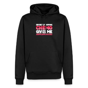 Krebs Krank Krankheit Kampf Geschenk - Männer Premium Bio Hoodie - Schwarz - Vorne - Nico (187cm)
