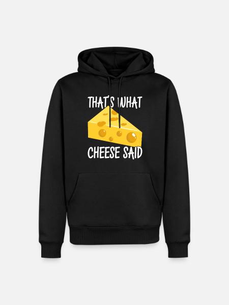 Cheese lovers Gouda cheese - Men’s Premium Organic Hoodie - black