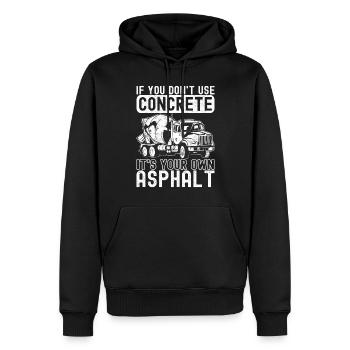 Construction workers Craftsmen Concrete workers - Men’s Premium Organic Hoodie - black - Front - Nico (187cm)