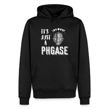 Mondphase Lunar Phase Sonnenschein Monde Baum des - Männer Premium Bio Hoodie - Schwarz - Vorne - Nico (187cm)