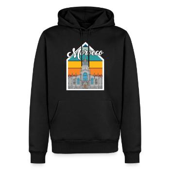 Marokko Skyline Afrika Stadt Gibraltar Ozean - Männer Premium Bio Hoodie - Schwarz - Vorne - Nico (187cm)