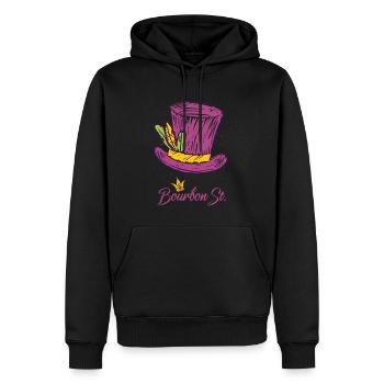 Bourbon Street Mardi Gras New Orleans French Quart - Men’s Premium Organic Hoodie - black - Front - Nico (187cm)