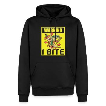 Morsures Serpent Rétro Serpents Serpents venimeux - Sweat à capuche Premium bio Homme - noir - Devant - Nico (187cm)