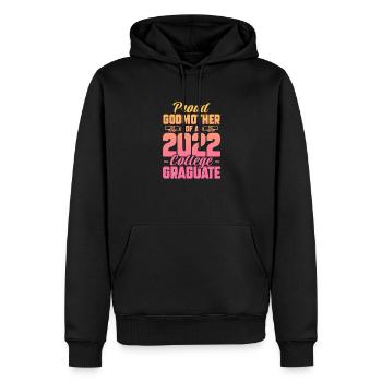 Marraine - Sweat à capuche Premium bio Homme - noir - Devant - Nico (187cm)