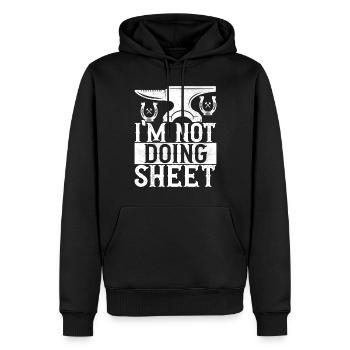 Blacksmith Forging Anvil - Men’s Premium Organic Hoodie - black - Front - Nico (187cm)