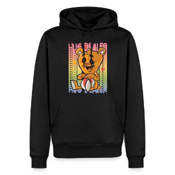 Love Teddy Rainbow Hug Dealer Cute Teddy Bear Hug - Men’s Premium Organic Hoodie - black - Front - Nico (187cm)