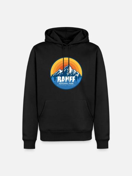 Banff National Park Alberta Canada Souvenir - Men’s Premium Organic Hoodie - black