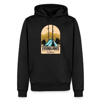 Randonnée dans les Everglades Parc national tropical de Floride - Sweat à capuche Premium bio Homme - noir - Devant - Nico (187cm)