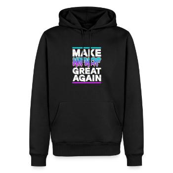 Hip Hop Rap Music Rapper Hiphop Gift - Sweat à capuche Premium bio Homme - noir - Devant - Nico (187cm)