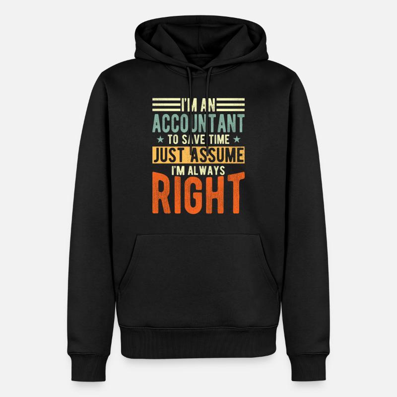 Acrobate - Sweat à capuche Premium bio Homme - noir