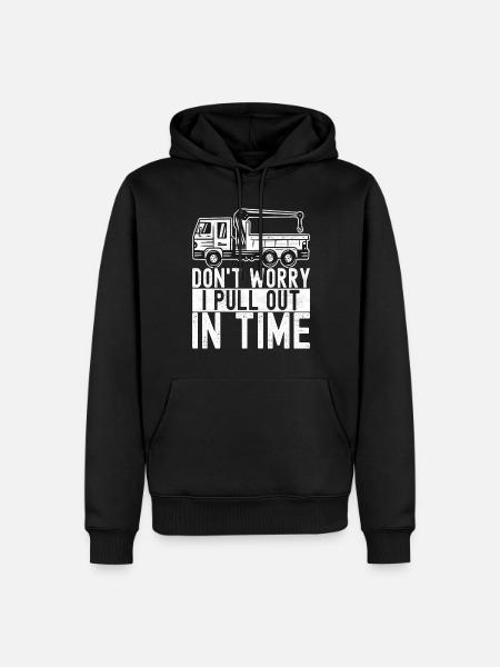 Abschleppwagen Abschleppdienst - Männer Premium Bio Hoodie - Schwarz