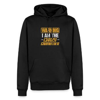 Marraine Tante Marraine Baptême Nièce Neveu Cadeau - Sweat à capuche Premium bio Homme - noir - Devant - Nico (187cm)