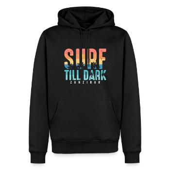 Surfen Tansania Palmenstrand Souvenir Afrika - Männer Premium Bio Hoodie - Schwarz - Vorne - Nico (187cm)