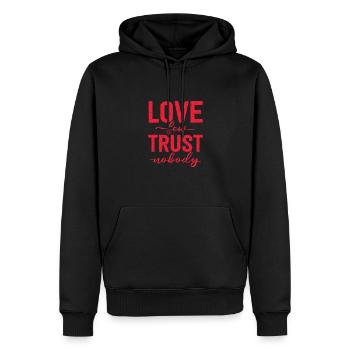 Hip Hop Rap Music Rapper Hiphop Gift - Sweat à capuche Premium bio Homme - noir - Devant - Nico (187cm)
