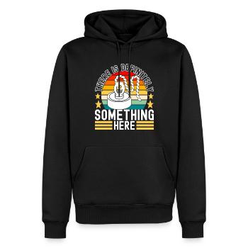 Magnet Fischer Magnet Pêche - Sweat à capuche Premium bio Homme - noir - Devant - Nico (187cm)