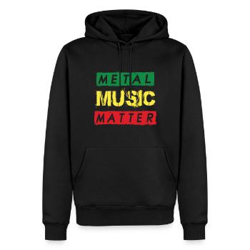 Metall Musik Rocking Heavy Metal Harter Rock Metal - Männer Premium Bio Hoodie - Schwarz - Vorne - Nico (187cm)
