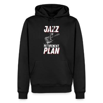 Jazz Musik Ruhestandsplan Musiker - Männer Premium Bio Hoodie - Schwarz - Vorne - Nico (187cm)