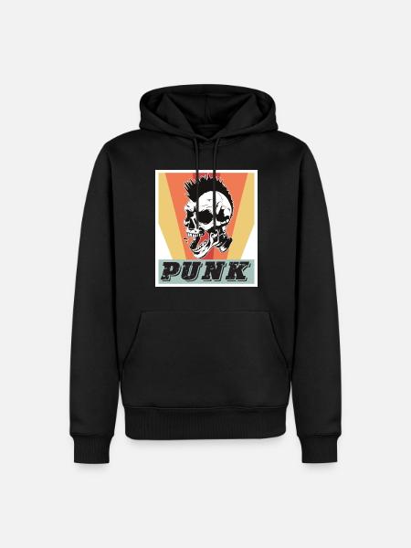 Punk Rock Music Punks Rocking - Men’s Premium Organic Hoodie - black