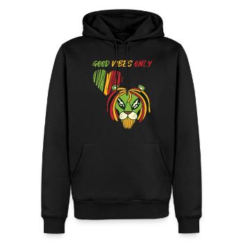 Jamaika Alien Reggae Souvenir Rasta Musik Rastafar - Männer Premium Bio Hoodie - Schwarz - Vorne - Nico (187cm)
