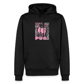 Carlin - Sweat à capuche Premium bio Homme - noir - Devant - Nico (187cm)