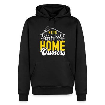 Homeowners Home Purchase - Men’s Premium Organic Hoodie - black - Front - Nico (187cm)