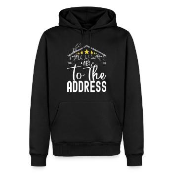 Homeowners Home Purchase - Men’s Premium Organic Hoodie - black - Front - Nico (187cm)