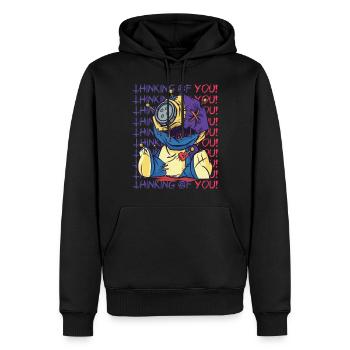 Poupée vaudou effrayante en pensant à vous Hallowee - Sweat à capuche Premium bio Homme - noir - Devant - Nico (187cm)