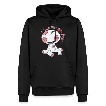 Gruselige Voodoo-Puppe Spielen mit Puppen Hexerei - Männer Premium Bio Hoodie - Schwarz - Vorne - Nico (187cm)