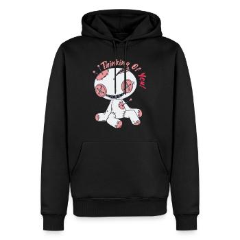 Poupée vaudou effrayante Sorcellerie Halloween à vous d - Sweat à capuche Premium bio Homme - noir - Devant - Nico (187cm)