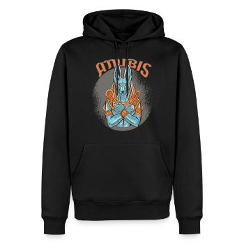 Gizeh Pyramiden Anubis Ägypten Andenken Ägyptologe - Männer Premium Bio Hoodie - Schwarz - Vorne - Nico (187cm)