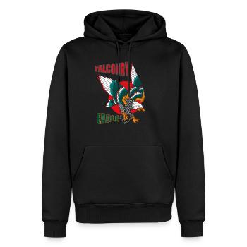 Fauconnerie Eagles Faucons Autour des palombes Oiseaux de proie Ornitho - Sweat à capuche Premium bio Homme - noir - Devant - Nico (187cm)
