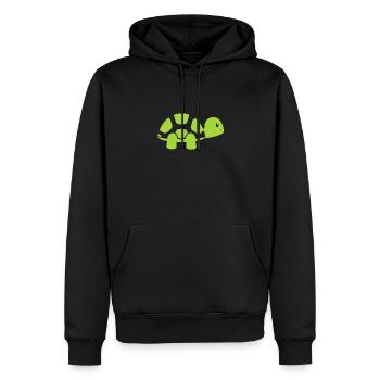Schildkröte Turtle Meer Meeresbewohner Geschenk - Männer Premium Bio Hoodie - Schwarz - Vorne - Nico (187cm)