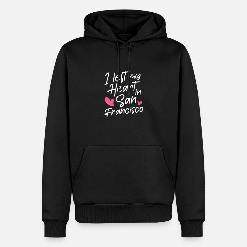 San Francisco - Sweat à capuche Premium bio Homme - noir