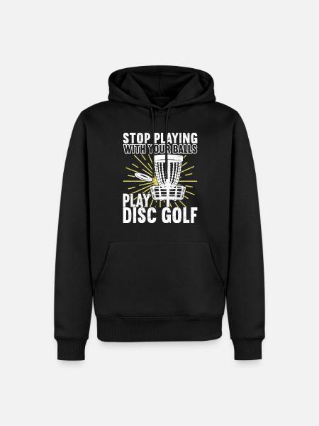 Disc Golf Disc Golfer - Men’s Premium Organic Hoodie - black
