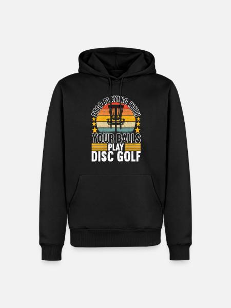 Disc Golf Disc Golfer - Men’s Premium Organic Hoodie - black