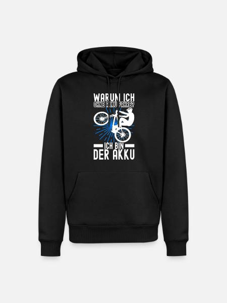 Fahrrad Fahrradfahrer - Männer Premium Bio Hoodie - Schwarz
