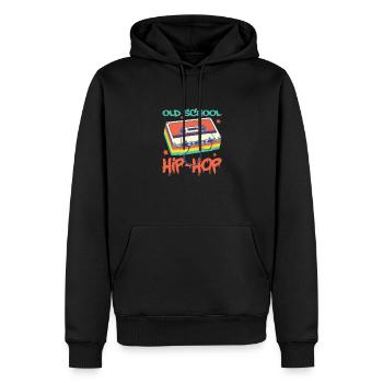 Hip Hop Rap Music Rapper Hiphop Gift - Sweat à capuche Premium bio Homme - noir - Devant - Nico (187cm)